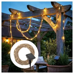 Solarni LED niz konopac 5m 52 LED