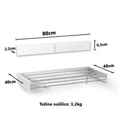 SuperHome Sklopiva Sušilica za Veš WS-D4-80