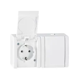 Dvopolna utičnica dupla