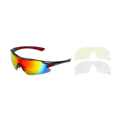 Venzo naočare u kutiji 100% uv 2 seta stakala crvene