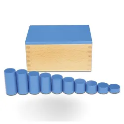 Montesori Kutija sa cilindrom plava
