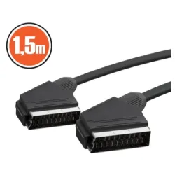Xwave Scart-Scart 1,5m Audio-Video Kabl M-M crni
