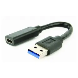 A-USB3-AMCF-01 Gembird USB 3.1 AM to Type-C female adapter cable, 10 cm, black