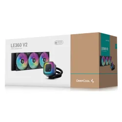 DeepCool LE360 V2 RGB vodeno hladjenje, 3 x Fans 500~2100rpm, LGA1851/1700/1200/1151/1150/1155/ AMD