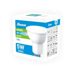 Xwave GU10 5W SL-B-GU5-4K LED Sijalica 4000K.220V,450Lm,Bela