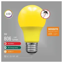 LED ECO sijalica E27 antiinsekt 9W A60 600Nm (Mosquito Repellent) 220-240V