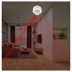 ZIGBEE-SMART-ALARM-RSH-MS10 Gembird RSH Tuya 2u1 Mini PIR detektor pokreta, Infracrveni alarm senzor
