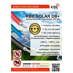 SOLARNI KABL 6MM CRVENI 20m, cena za pakovanje