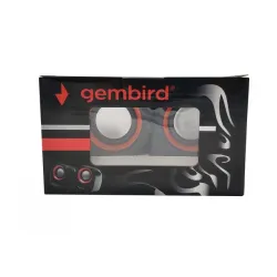 SPK-107 ** Gembird Stereo zvucnici Orange/Black, 2 x 3W RMS USB pwr, 3.5mm kutija sa prozorom (379)