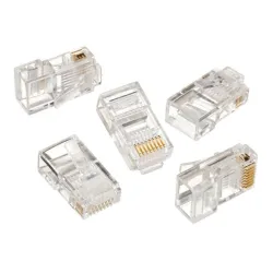 LC-8P8C-001/10  Modular plug RJ45 8P8C 30u CAT5 UTP gold plated, 10 u pakovanju / CENA PO PAKOVANJU