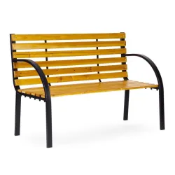 Drvena baštenska klupa sa naslonom 122×57 cm - MultiGarden