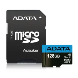 Micro SD Card 128GB AData + SD adapter AUSDX128GUICL10A1-RA1/ class 10