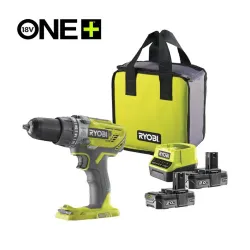Set – udarna aku. bušilica sa 2 baterije (2Ah) i punjačem 18V ONE+™ – RYOBI R18PD3-220S