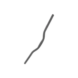 Volan čelični krivi r15 swept 6% 620 x 25.4 x 22.2 mm crni mat