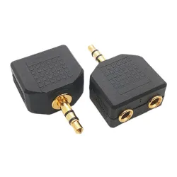 Xwave Adapter Y audio 3.5mm na 2x3.5mm,crni