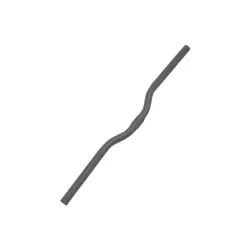 Volan krivi 26”22.2x25.4mm, 600mm r25mm, 6% crni
