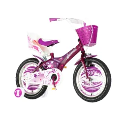 Bicikl visitor happy puppy 16" ljubičasto beli
