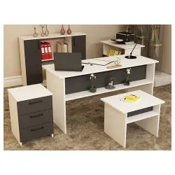 Kancelarijski komplet belo - antracit