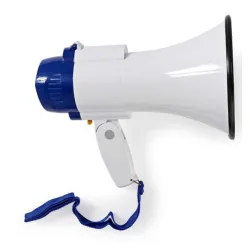 MEPH150WT Megafon 115dB, max.250m ugradjena sirena i funkcija snimanja, Blue/White