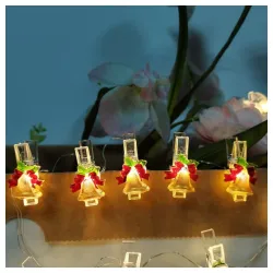 LED svetleći niz štipaljke "zvončići" 0.9m