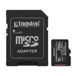 Micro SD Card 256GB Kingston + SD adapter SDCS3/256GB class 10