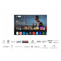 Televizor TCL 75A300W/QLED/75"/4K UHD/144Hz/Matte Screen/"Ai" Art/Google TV/frame