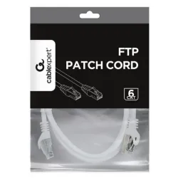 PP6-1M/W Gembird Mrezni kab, CAT6 FTP Patch cord 1m white