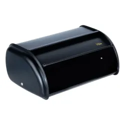 Vilde 259615 - Crna metalna kutija za hleb 36x23x14.5 cm