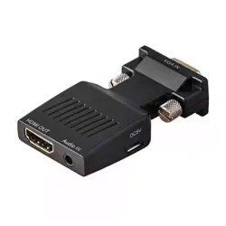 Adapter-konvertor VGA/M IN na HDMI/F OUT  + 3.5mm Linkom NEW