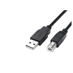 USB kabl ZA ŠTAMPAČE/USB 2.0 (tip A -muški) - USB 2.0 (tip B) /dužina 2m/crni/poli bag