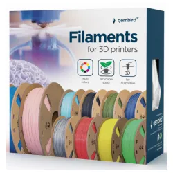 3DP-PLA1.75-01-BS PLA Filament za 3D stampac 1.75mm, kotur 1KG, Sky Blue