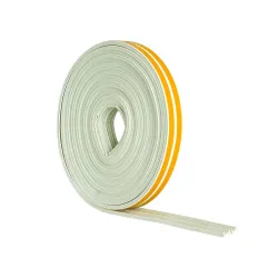 Zaptivna traka za vrata i prozore – Tip E, bela, 6 m - BORMANN BHT8522