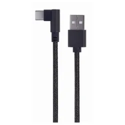 CC-USB2-AMCML-0.2M Gembird pod uglom USB Type-C kabl za punjenje i prenos podataka, 0.2 m, black