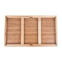 Vilde 153826 - Sklopivi poslužavnik za krevet, bambus , 50x30x24.5 cm