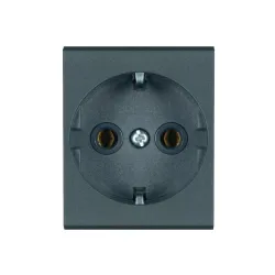 Dvopolna utičnica antracit