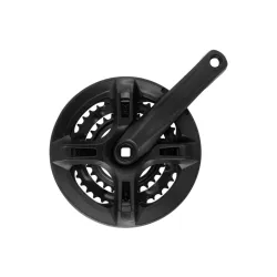 Srednji pogon true wheel čelik crni sa štitnikom 28/38/48,170mm