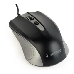 MUS-4B-01-GB Gembird Opticki mis 800-1200Dpi 4-button spacegrey/black 99mm  USB kabl 1,35m FO