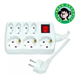 Produzni kabl sa 7 uticnica (3x1.5mm) 2m PM7P-2M DZ 16A, 250V-3680W