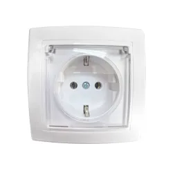 Dvopolna utičnica sa poklopcem
