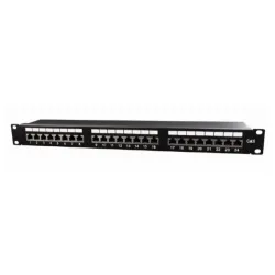 NPP-C624-002 Gembird Cat.6 24 port shielded patch panel, 19 1U