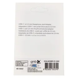 CCA-UC3.5F-01-DAC Gembird headphone adapter Type-C to 3.5mm adapter with retail box