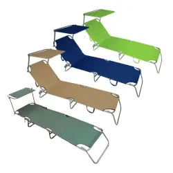 Baštenska ležaljka sa tendom 24x184x55cm 716000