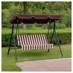 Baštenska ljuljaška kapućino pruge 24-LP003kp