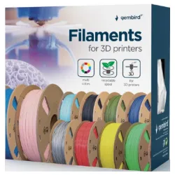 3DP-ASA1.75-01-BK Gembird ASA filament, 1.75 mm, 1kg Black