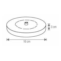 Baštenska plutajuca fontana SWF02 sa solarnim napajanjem 160x30mm