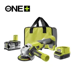 Set aku. ugaona brusilica (115mm) + punjač+ baterija 4Ah (18V ONE+™) - RYOBI R18AG-140S