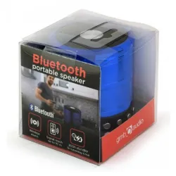 SPK-BT-08-B Gembird Portable Bluetooth speaker +handsfree 3W, FM, microSD, AUX, blue FO