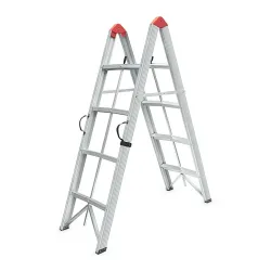 SuperStep Duple Sklopive Štapne Alu Merdevine 2x4 158cm