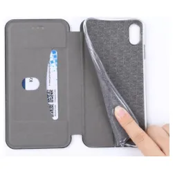 MCLF11-MOTOROLA E7 * Futrola Leather FLIP Black (149)