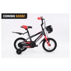 Xplorer kids bicycle DARK black-red 12"